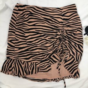 Princess Polly Tiger striped mini skirt